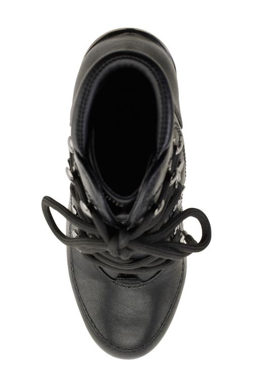 Dkny Lenni Lace-up Platform Bootie In Black