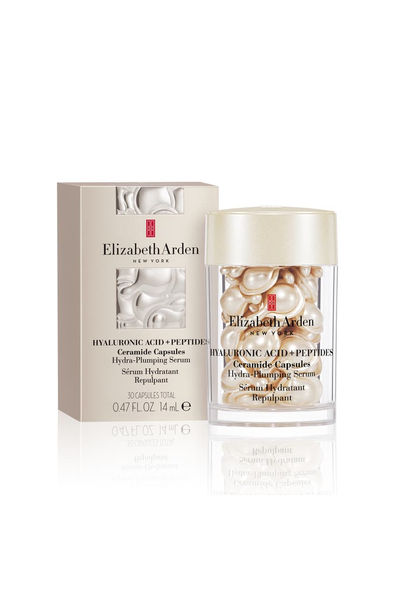 Hyaluronic Acid + Peptides Ceramide Capsules Hydra-Plumping Serum, Main, color, 30ct