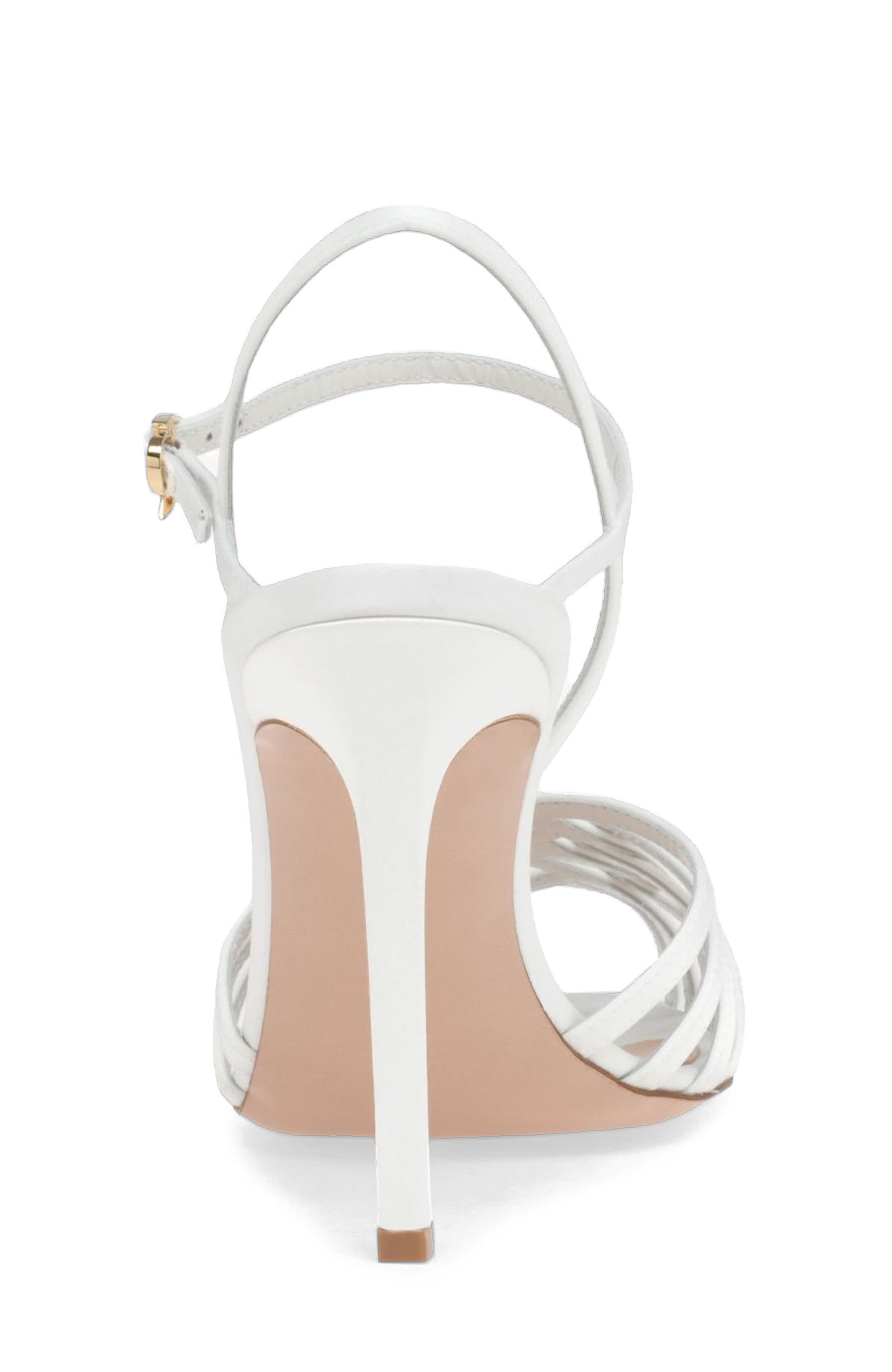 Kerry Sandal, Alternate, color, White Fabric
