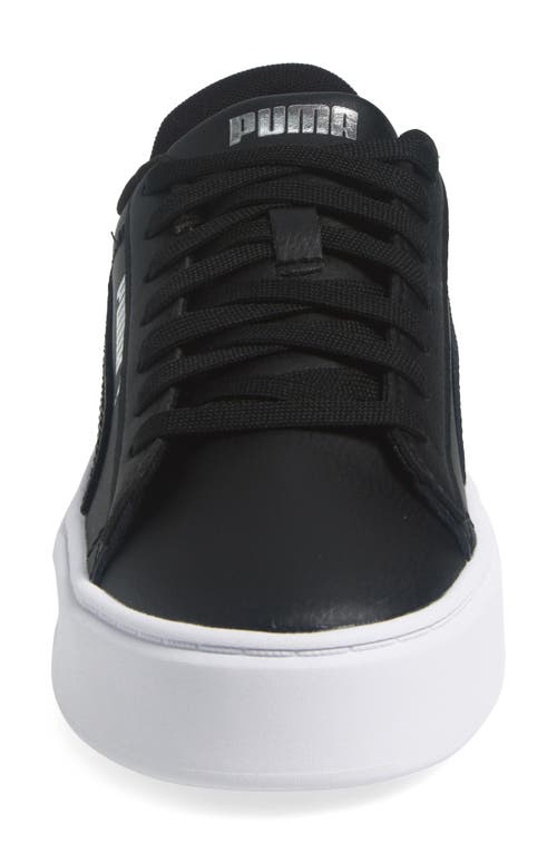 Shop Puma Smash Platform V3 Sneaker In  Black- Silver