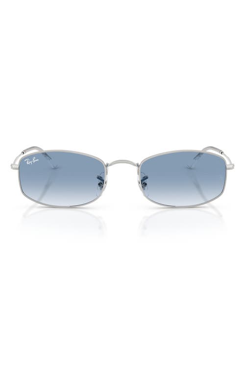 Ray Ban Ray-ban 55mm Gradient Irregular Sunglasses In Blue