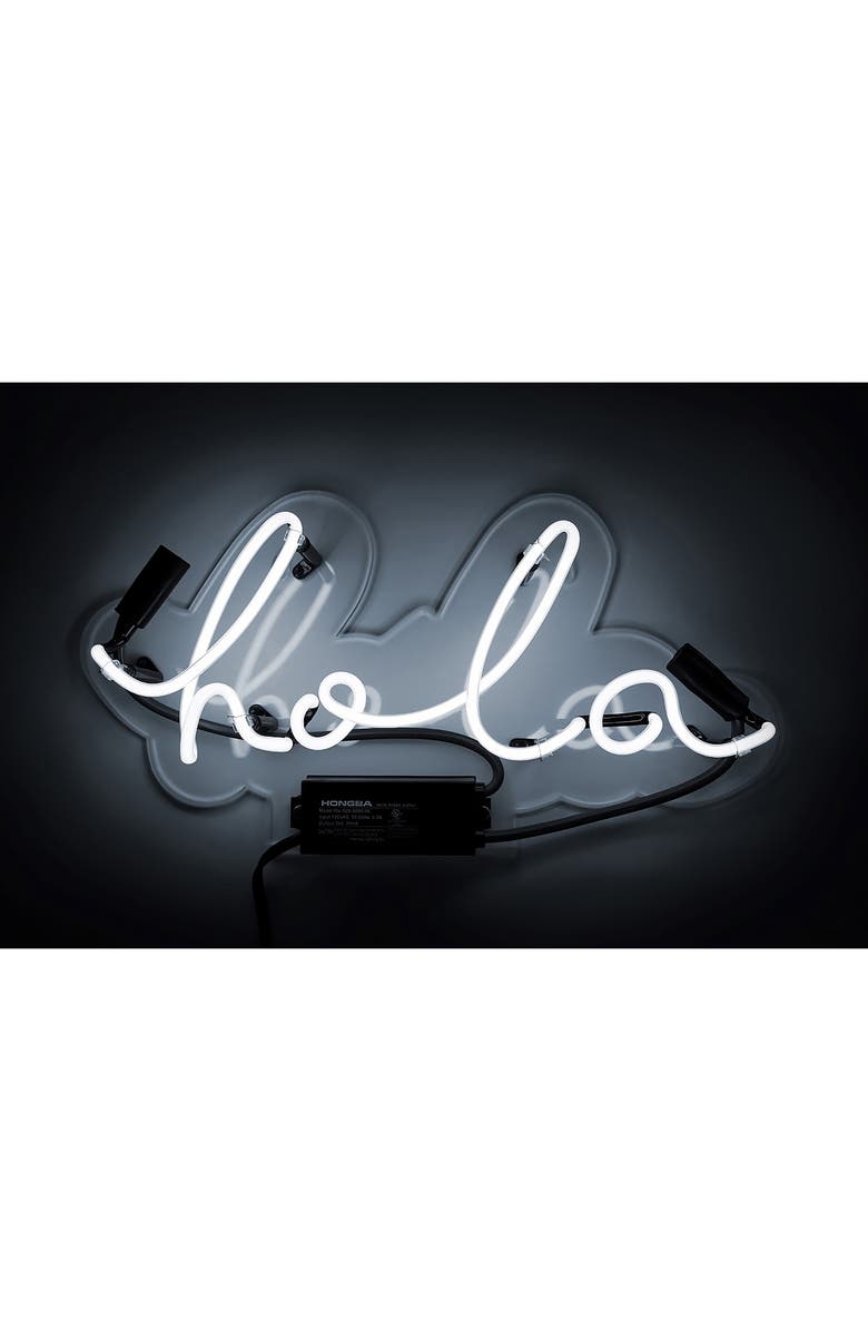 Oliver Gal Hola Neon Sign, Main, color, 