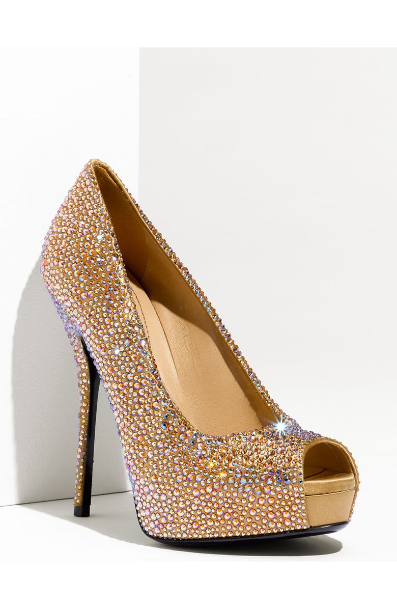 Gucci 'Sofia' Crystal Embellished Platform Pump, Main, color,