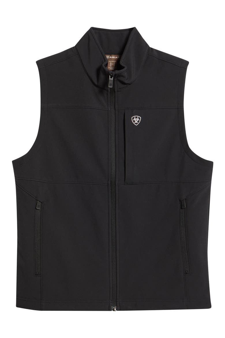 Vernon Softshell Vest, Main, color, BLACK