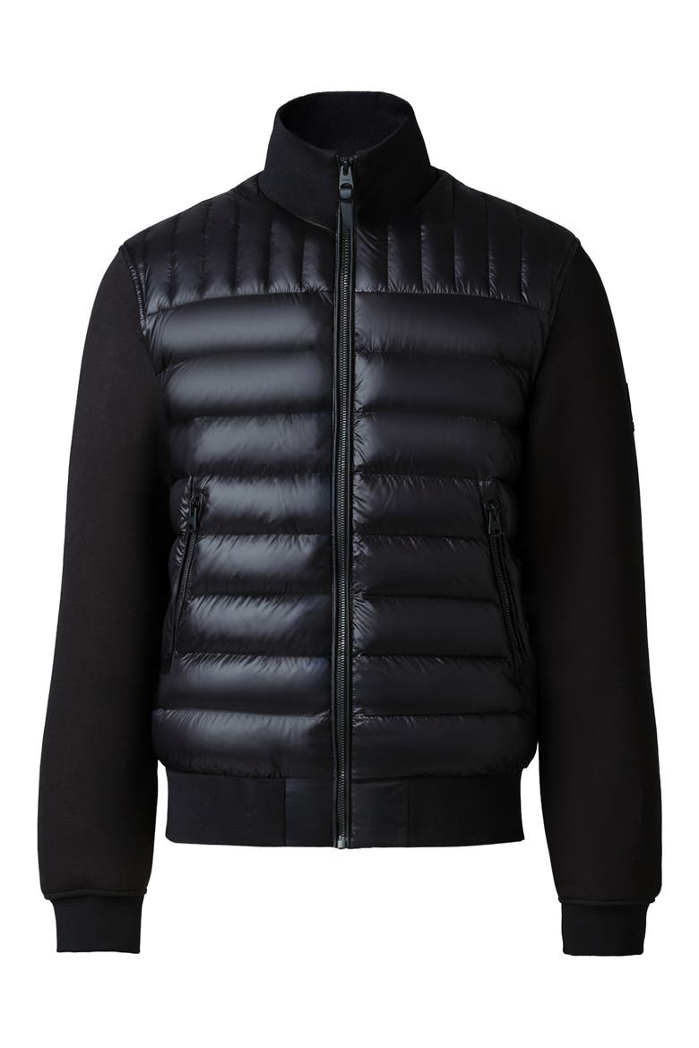 Collin-R Quilted Down Puffer Jacket, Alternate, color, BLACK