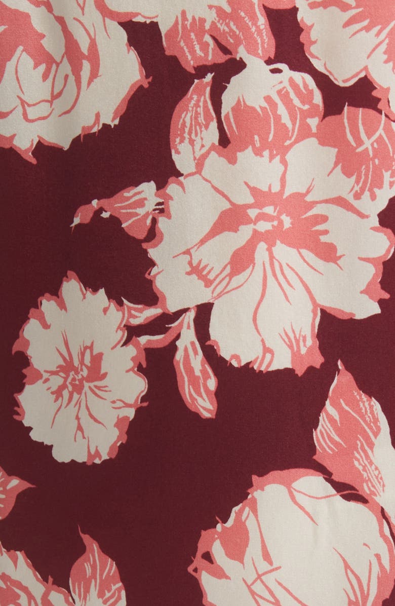 Liberty London Floral Silk Satin Long Chemise, Alternate, color, 