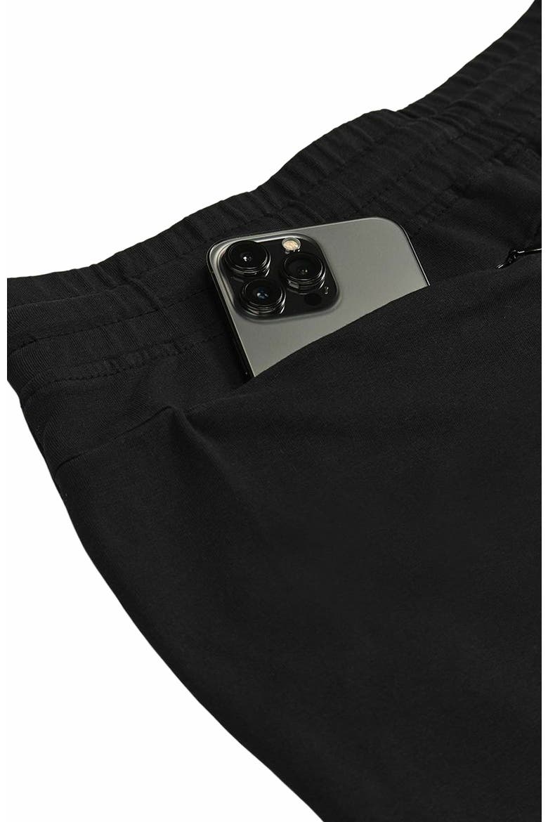 Organic Cotton Stash French Terry Jogger, Alternate, color, Black