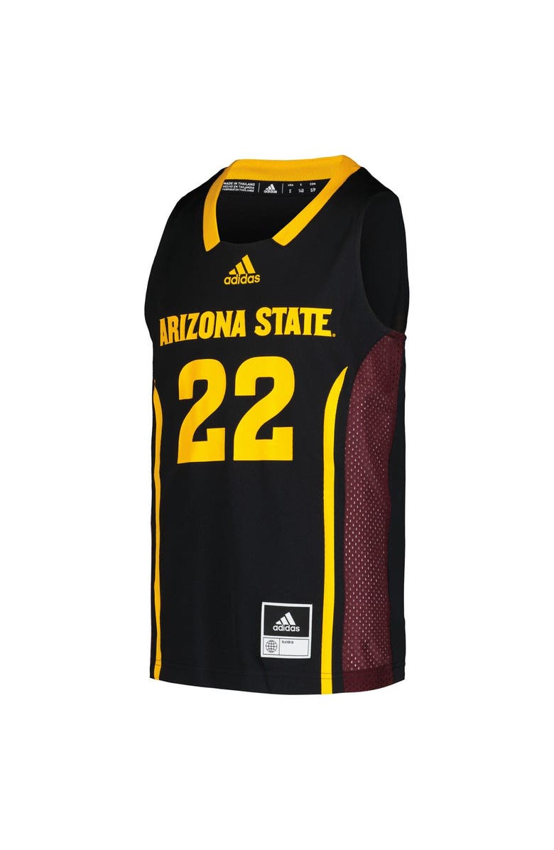 adidas Youth adidas #22 Black Arizona State Sun Devils Swingman Jersey, Alternate, color, Black