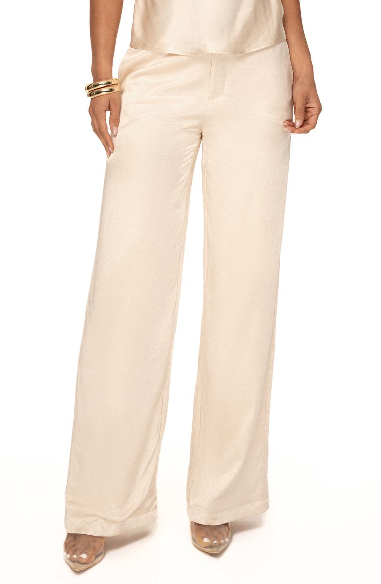 JLUXLABEL Ever After Satin Pants, Main, color, 