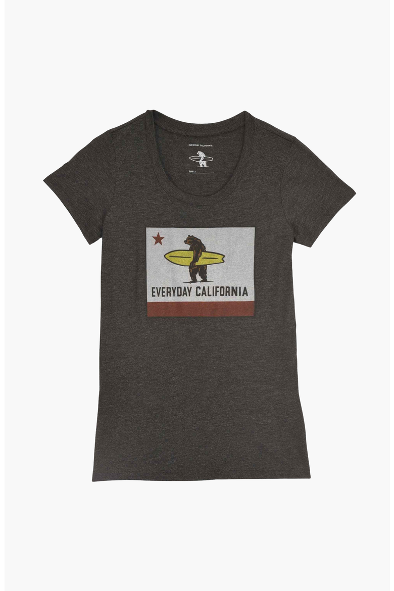 La Hermosa Tee Shirt, Main, color, Charcoal