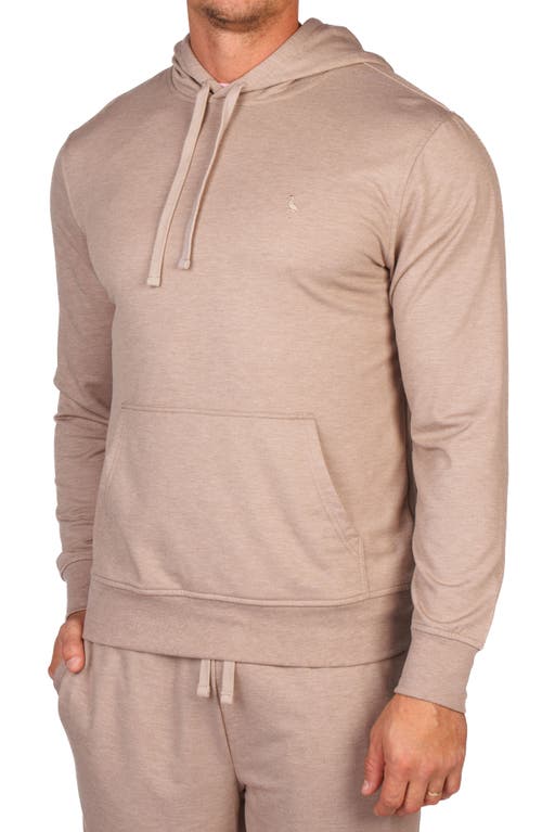 Tailorbyrd French Terry Hoodie In Brown