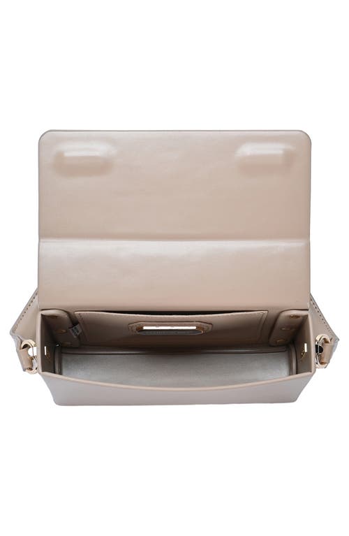 Madison West Structure Mini Shoulder Bag In Taupe