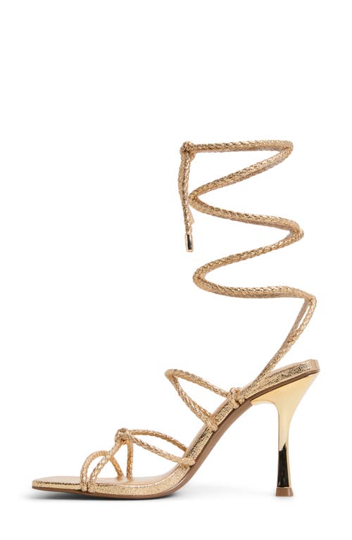 Call It Spring By Aldo Adriaana Ankle Wrap Sandal In Gold