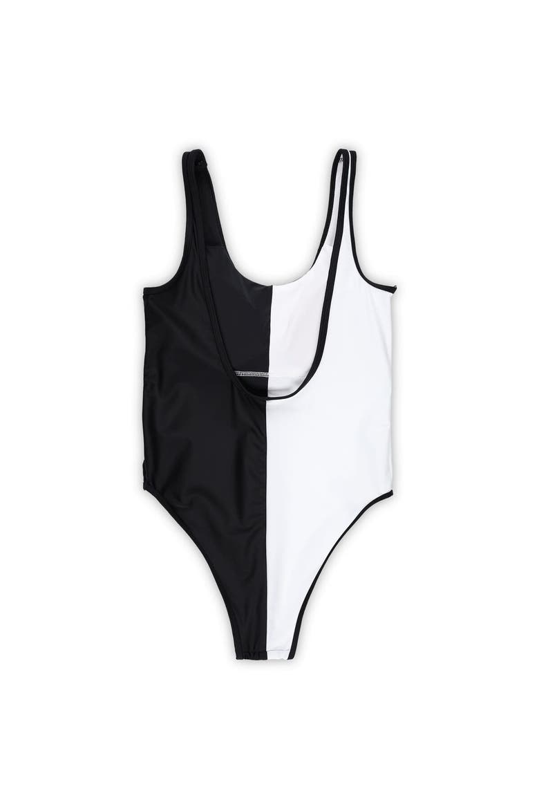 Women's G-III 4Her by Carl Banks Black/White Cincinnati Bengals Last Stand One-Piece Swimsuit, Alternate, color, Black