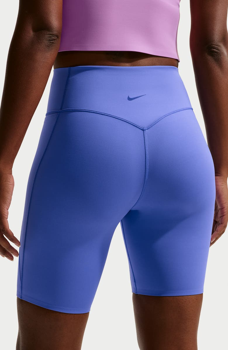Nike Universa Medium-Support High-Waisted Pocket Biker Shorts, Alternate, color, 570 Sapphire/Blue/Night