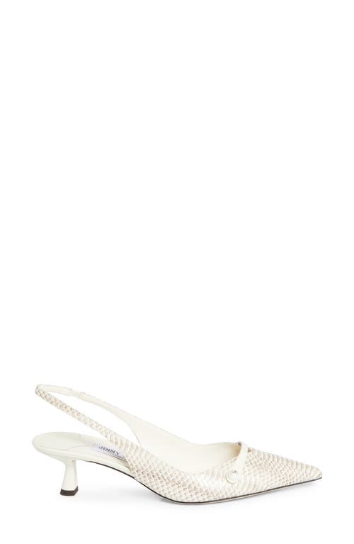 Jimmy Choo Snakeskin Slingback Pumps