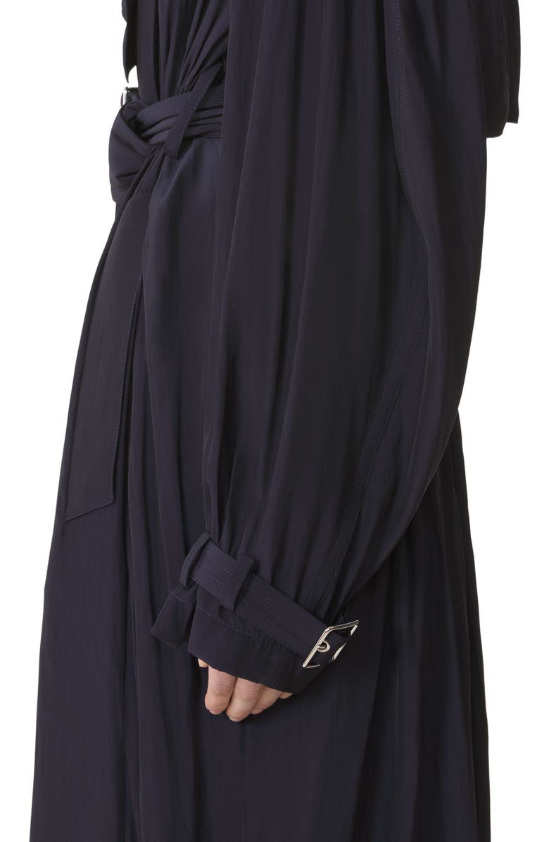 Lanvin Trench In Charmeuse, Alternate, color, Montana