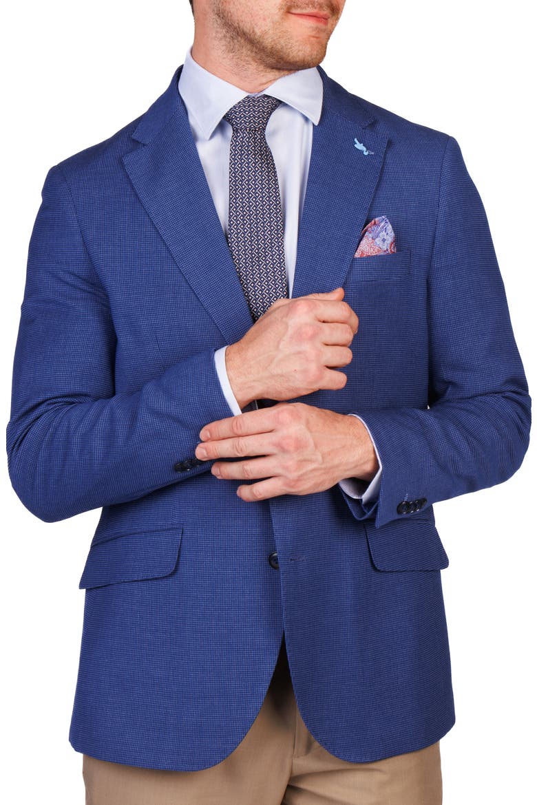 Birdseye Dobby Sport Coat, Alternate, color, NAVY