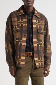 Double RL Geometric Jacquard Overshirt