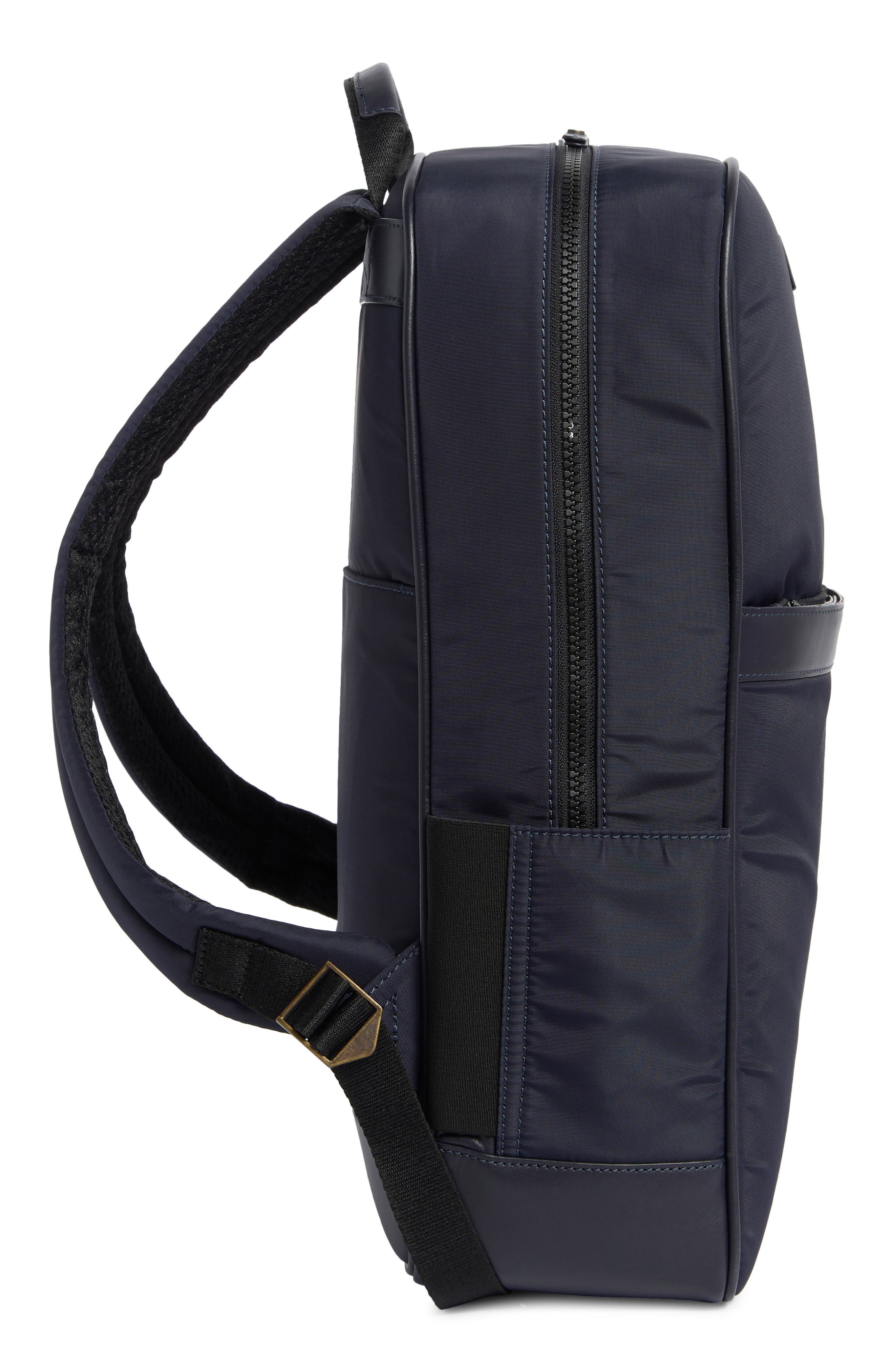 Johnston & Murphy Nylon Backpack, Alternate, color, Navy