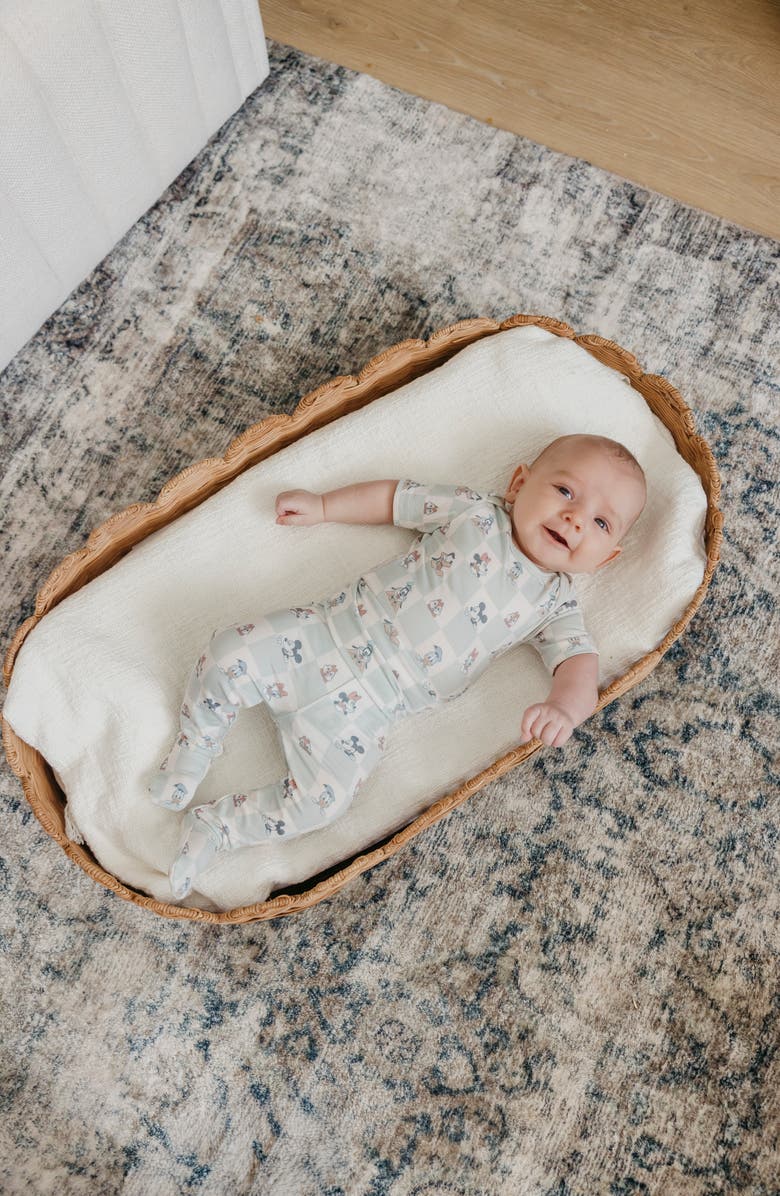 Copper Pearl Mickey Mouse & Friends Print Footed Pants, Alternate, color, Mickey Mouse & Friends