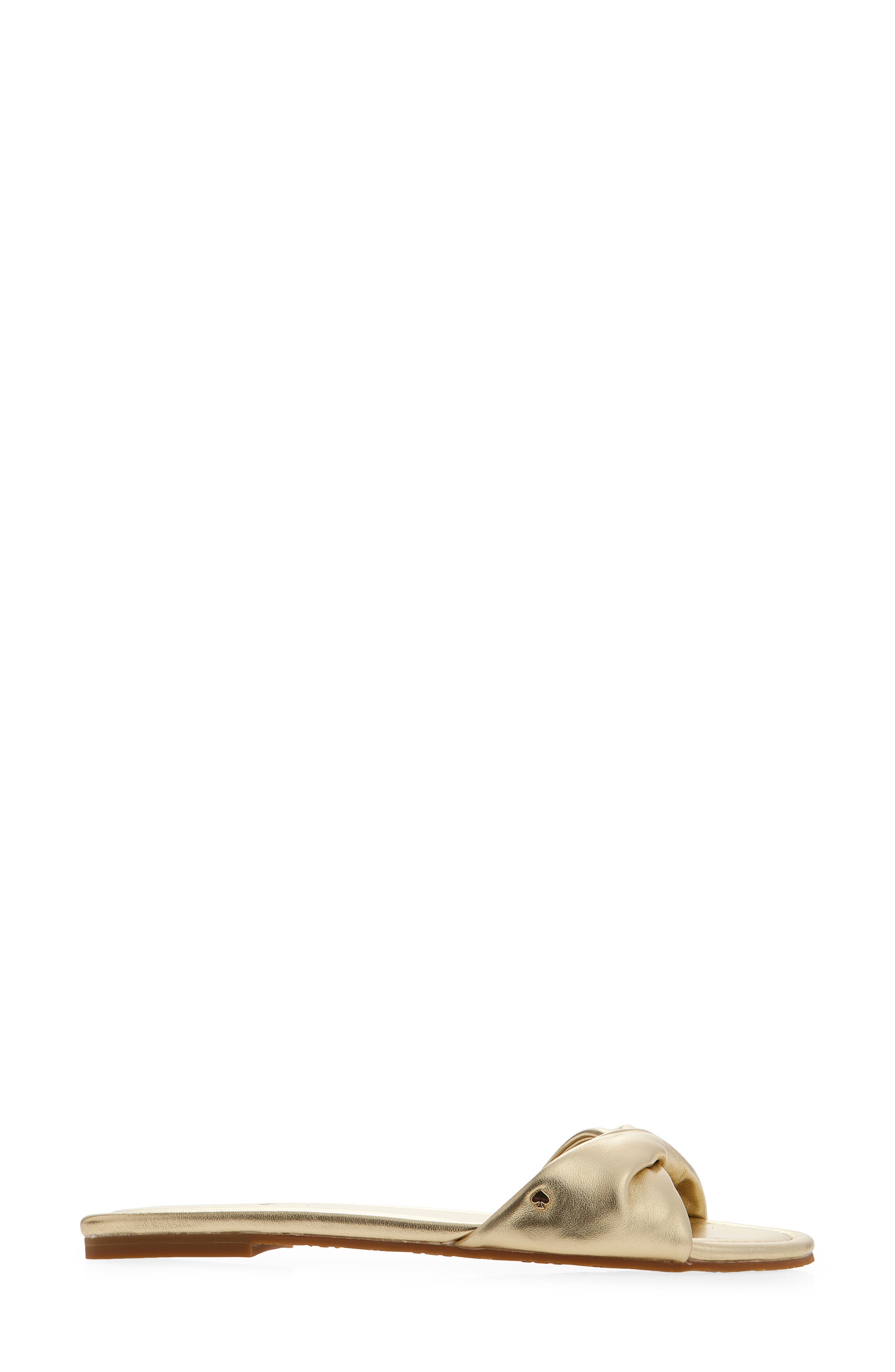 miley slide sandal, Alternate, color, PALE GOLD