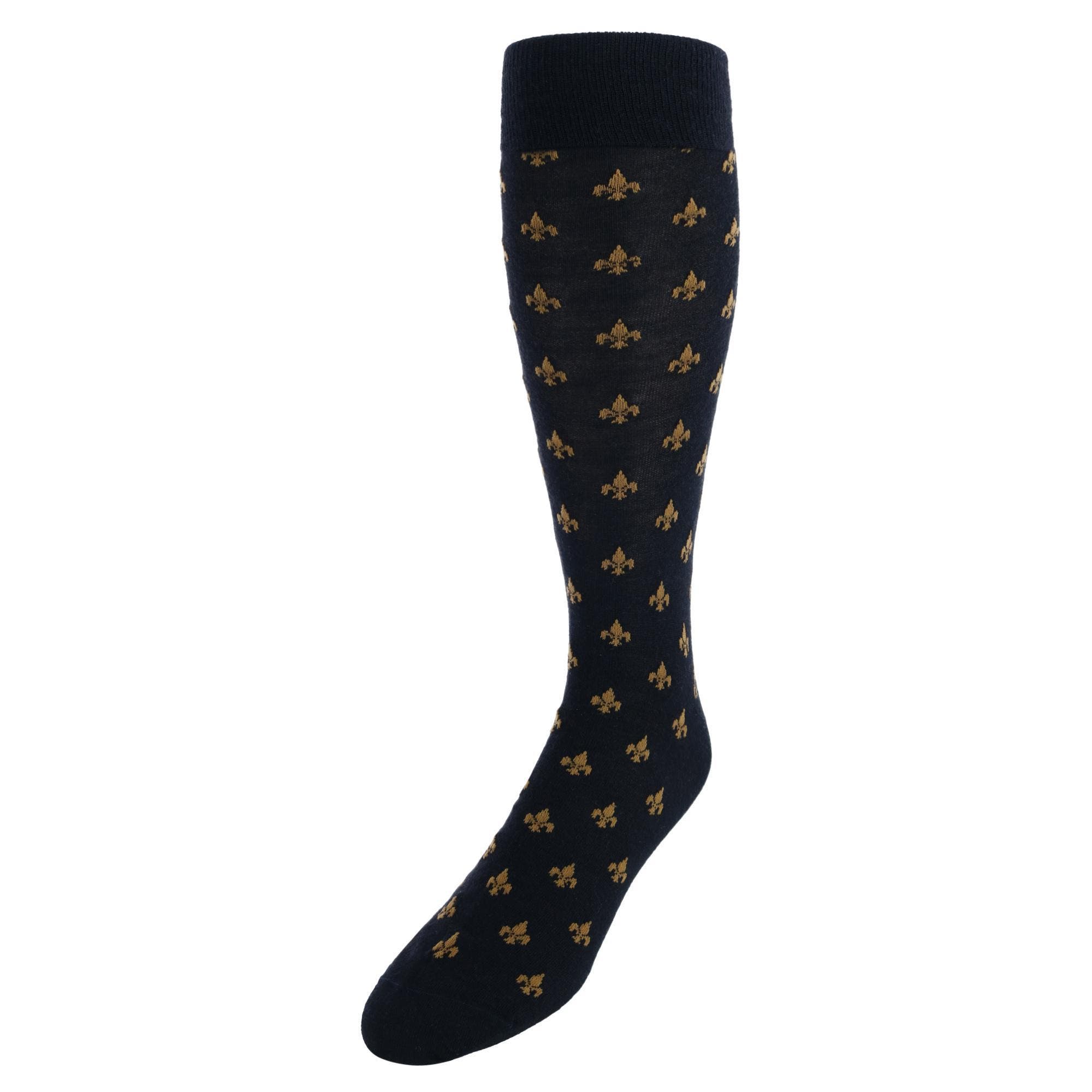 Black and Gold Fleur di Lis