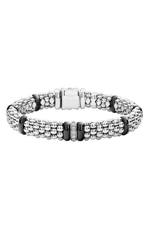 Black Caviar Diamond One-Link Bracelet