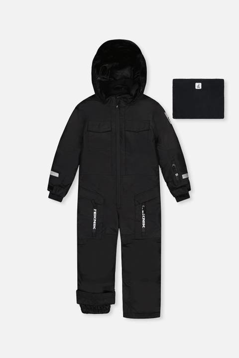 Teknik Fleece-Lined & Reinforced Knees One Piece Snowsuit