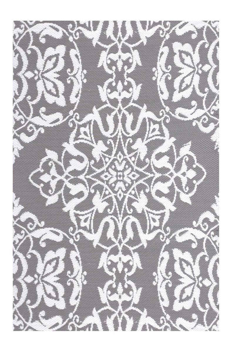Mad Mats New Wrought Iron Cool Silver, Main, color, Silver And White