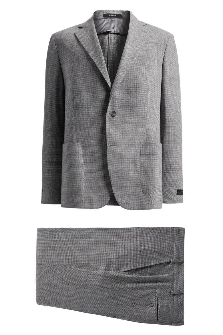 Icon Relaxed Fit Stretch Wool & Cashmere Suit, Main, color, GREY