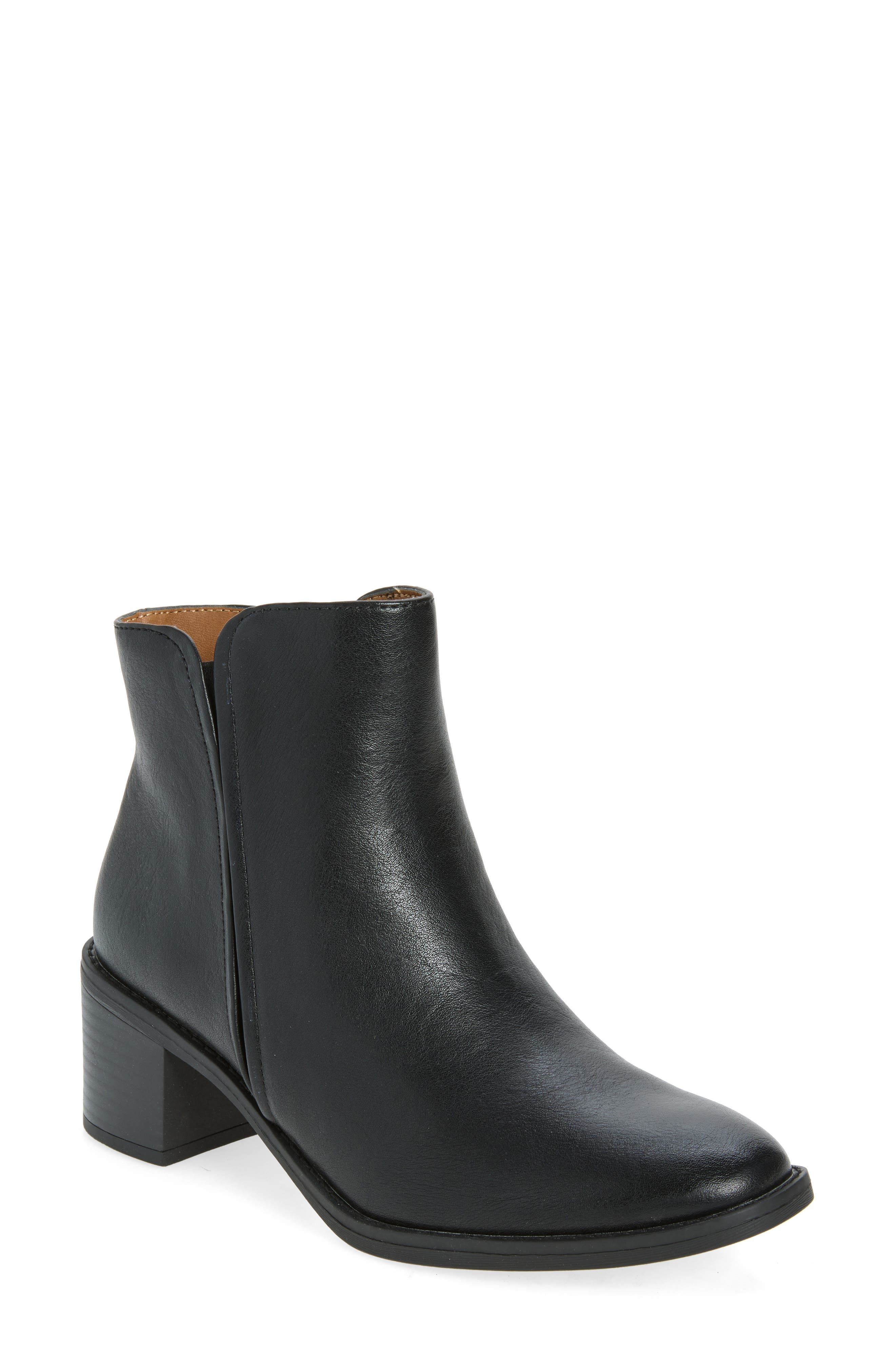 Eurosoft Hopkins Faux Leather Bootie In Black