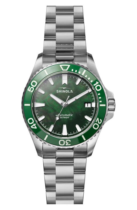 Monster Lake Ontario Automatic Dive Bracelet Watch, 39mm