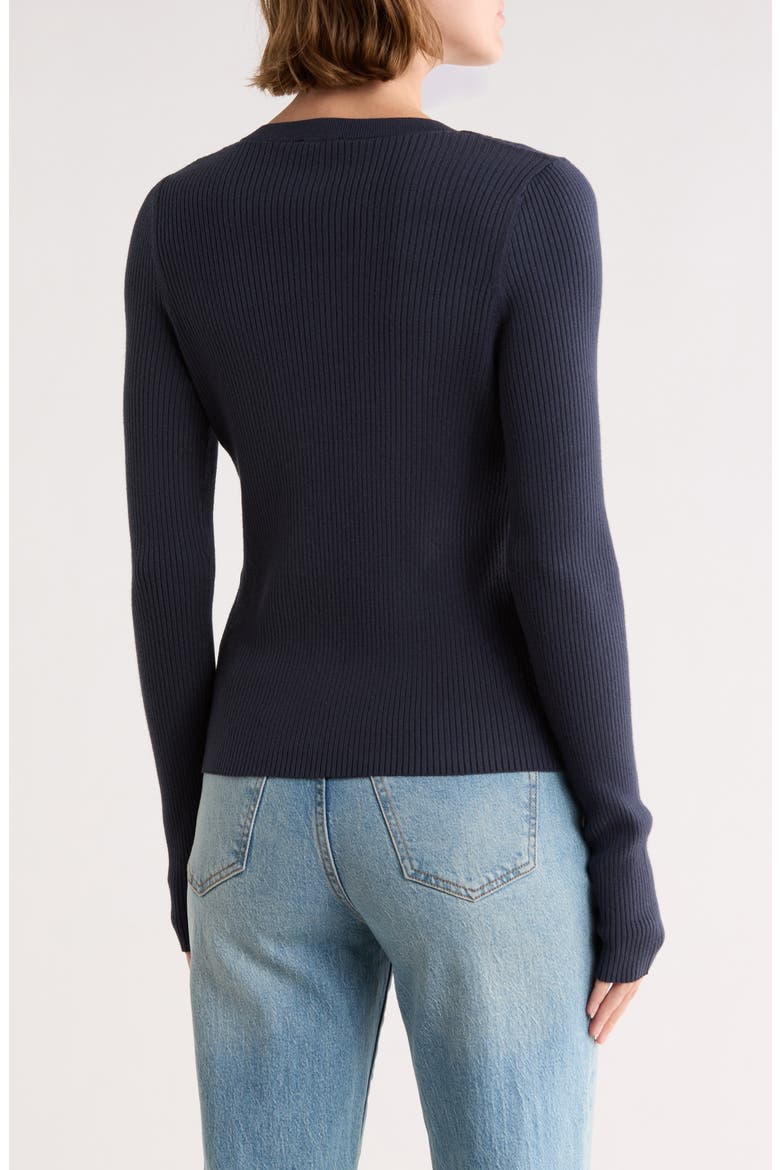 Jette Long Sleeve Cardigan, Alternate, color, NAVY BLUE