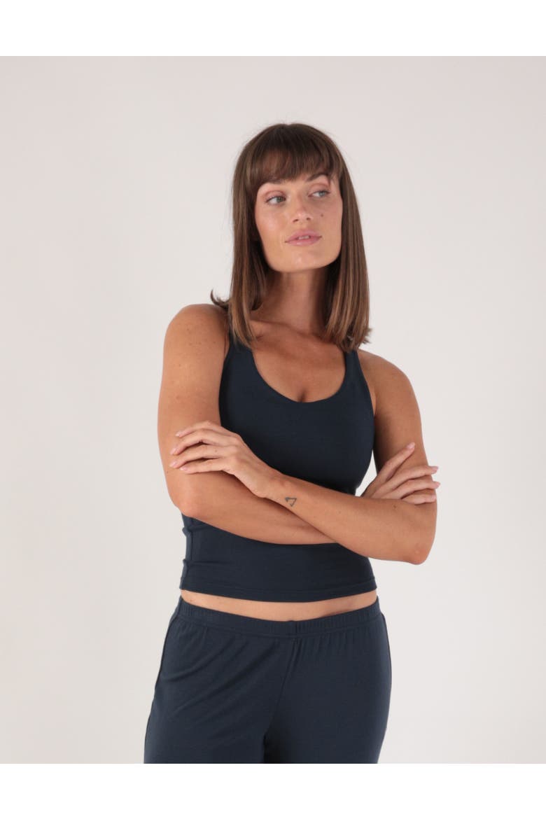 Gentle Embrace Skimmer Tank, Alternate, color, Navy
