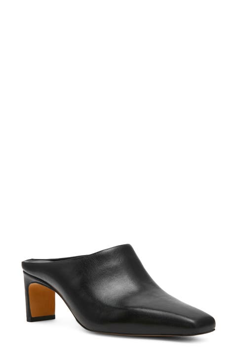 Jamason Leather Heeled Mule