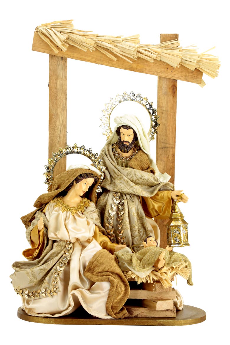 Holy Family on Stable, Main, color, Ivory