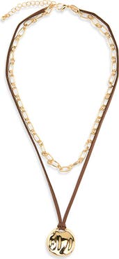 NORDSTROM RACK Free Form Layered Pendant Necklace