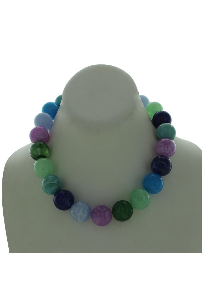 June Beaded Necklace, Alternate, color, GOLD / BLUE
