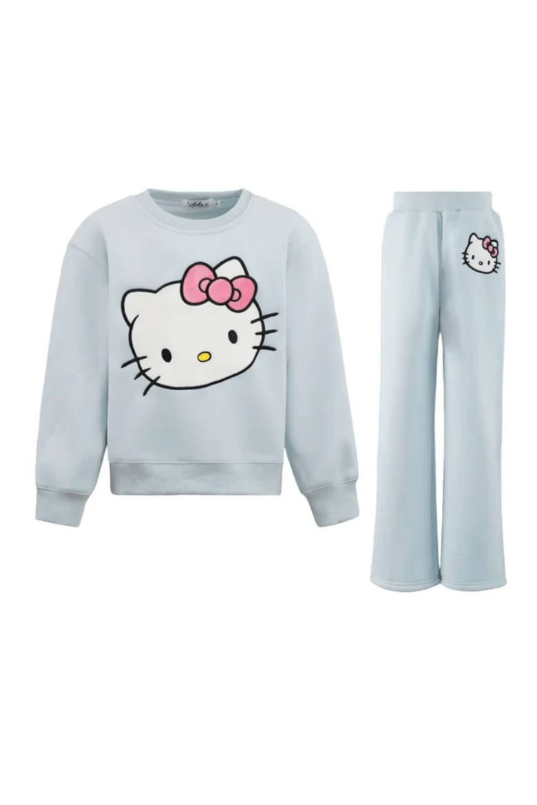Super Soft Knit Hello Kitty® Set, Main, color, Blue