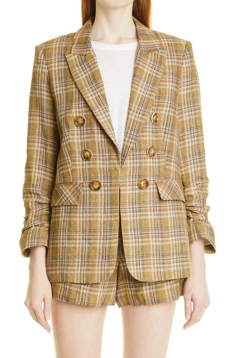 Veronica Beard Beacon Plaid Dickey Jacket, Alternate, color,