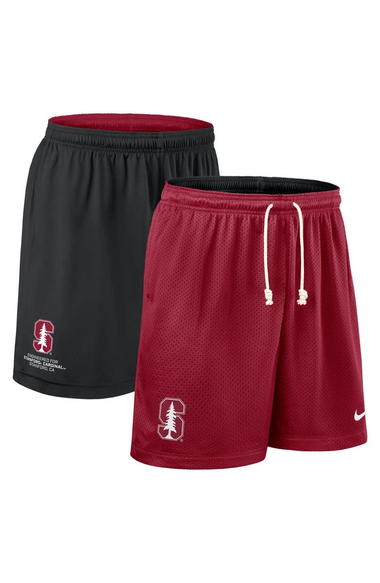 Nike Men's Nike Cardinal/Black Stanford Cardinal 2025 Sideline Reversible Performance Shorts, Main, color, 