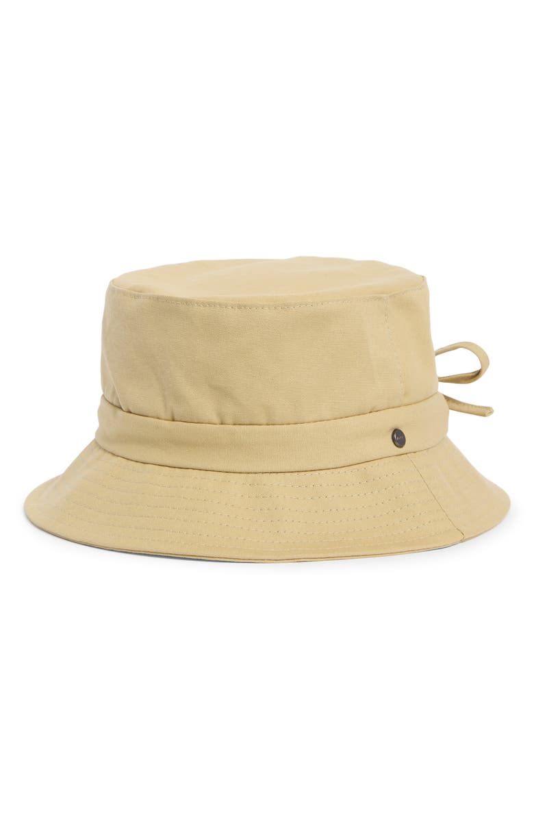 Vince Adjustable Tie Cotton Canvas Bucket Hat, Main, color, Maiz