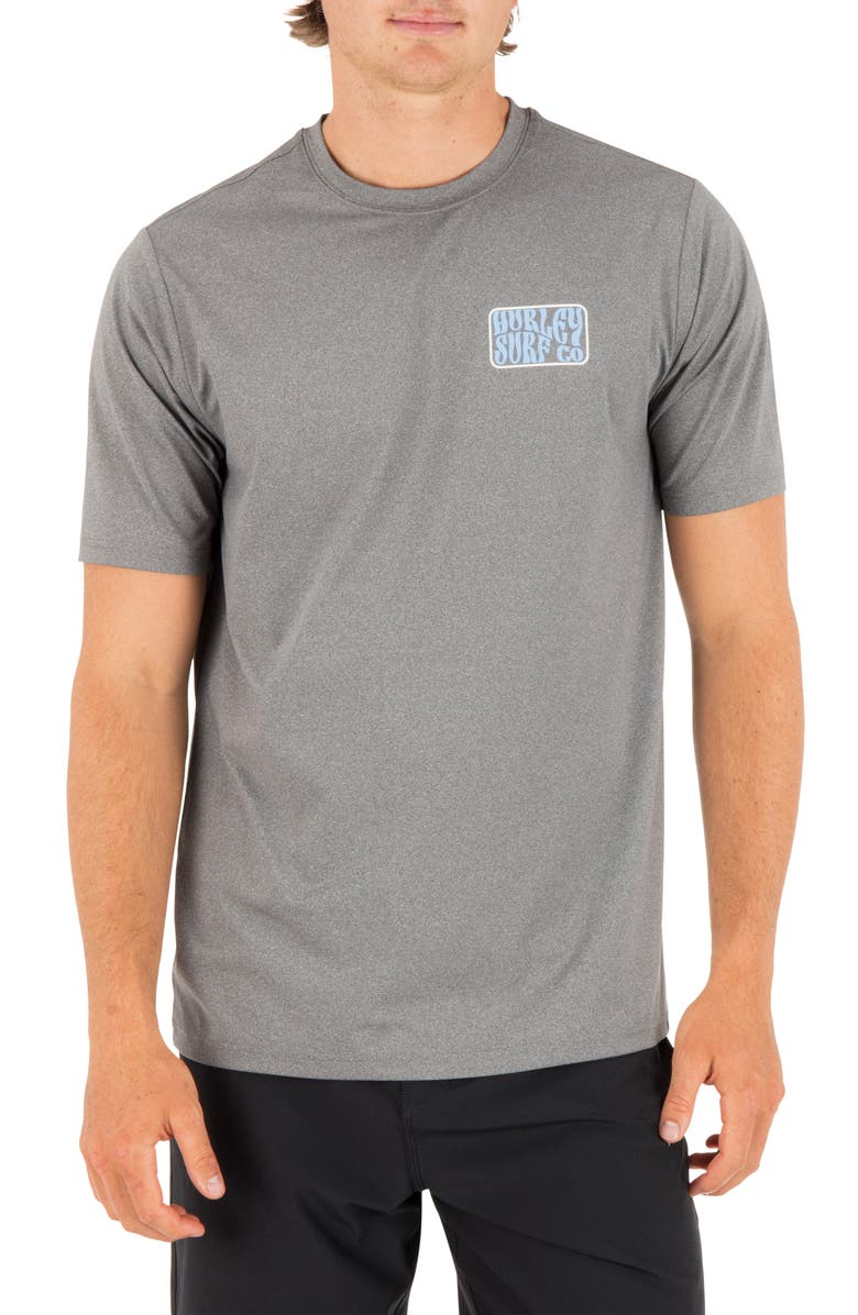 Hurley Hybrid Graphic T-Shirt, Main, color, Ion Grey Heater