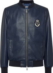 BILLIONAIRE Leather Bomber Men