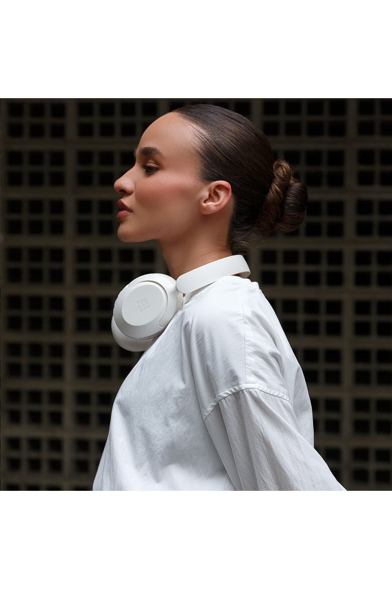 Power Headphones with Hybrid Anc, 60H Battery, Foldable Design & Immersive Sound for Travel, Work, and Everyday Use, Alternate, color, White