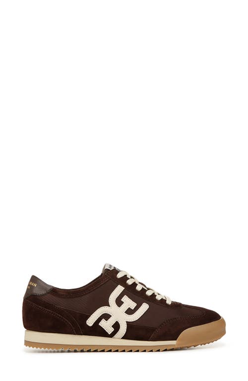Sam Edelman Ivey Lace Up Sneaker Cafe Noir Brown Nylon