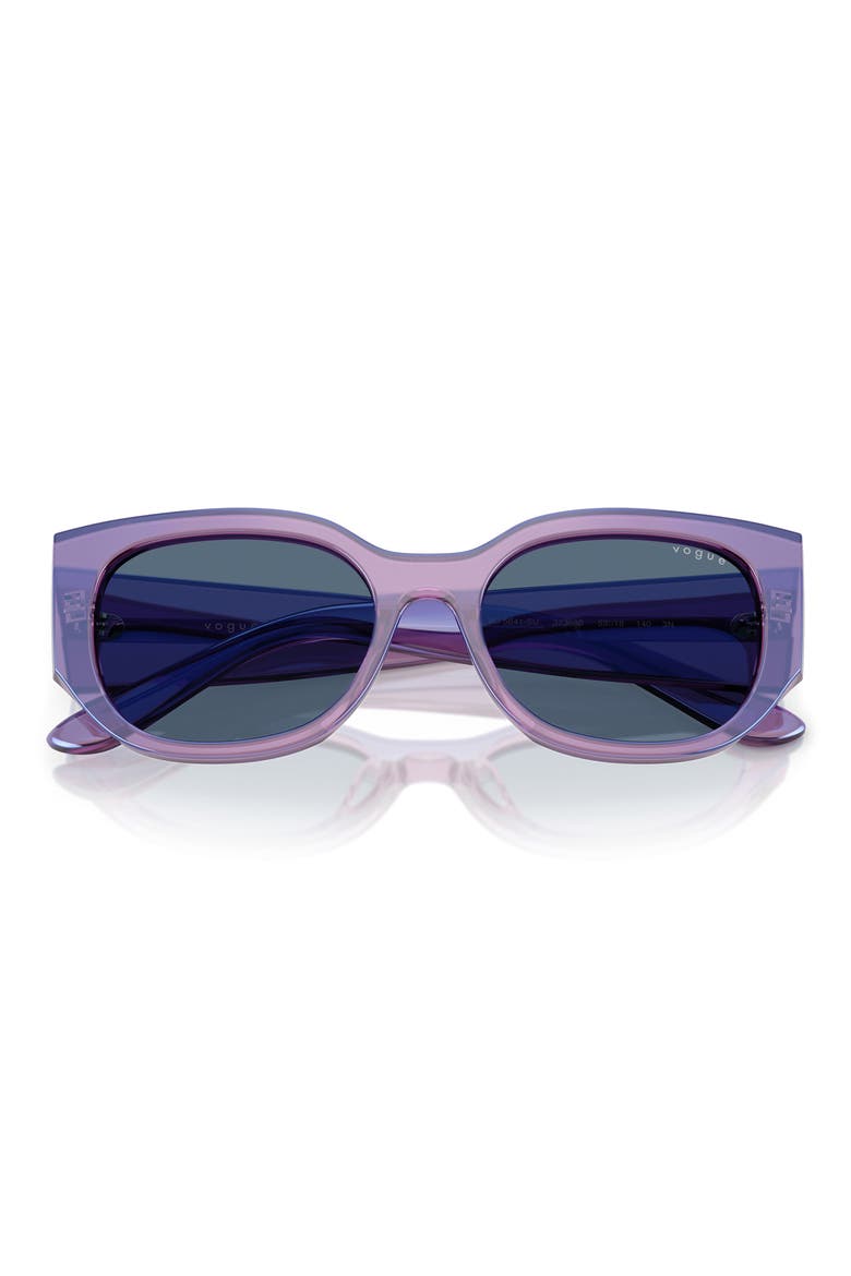 53mm Irregular Sunglasses, Alternate, color, PURPLE