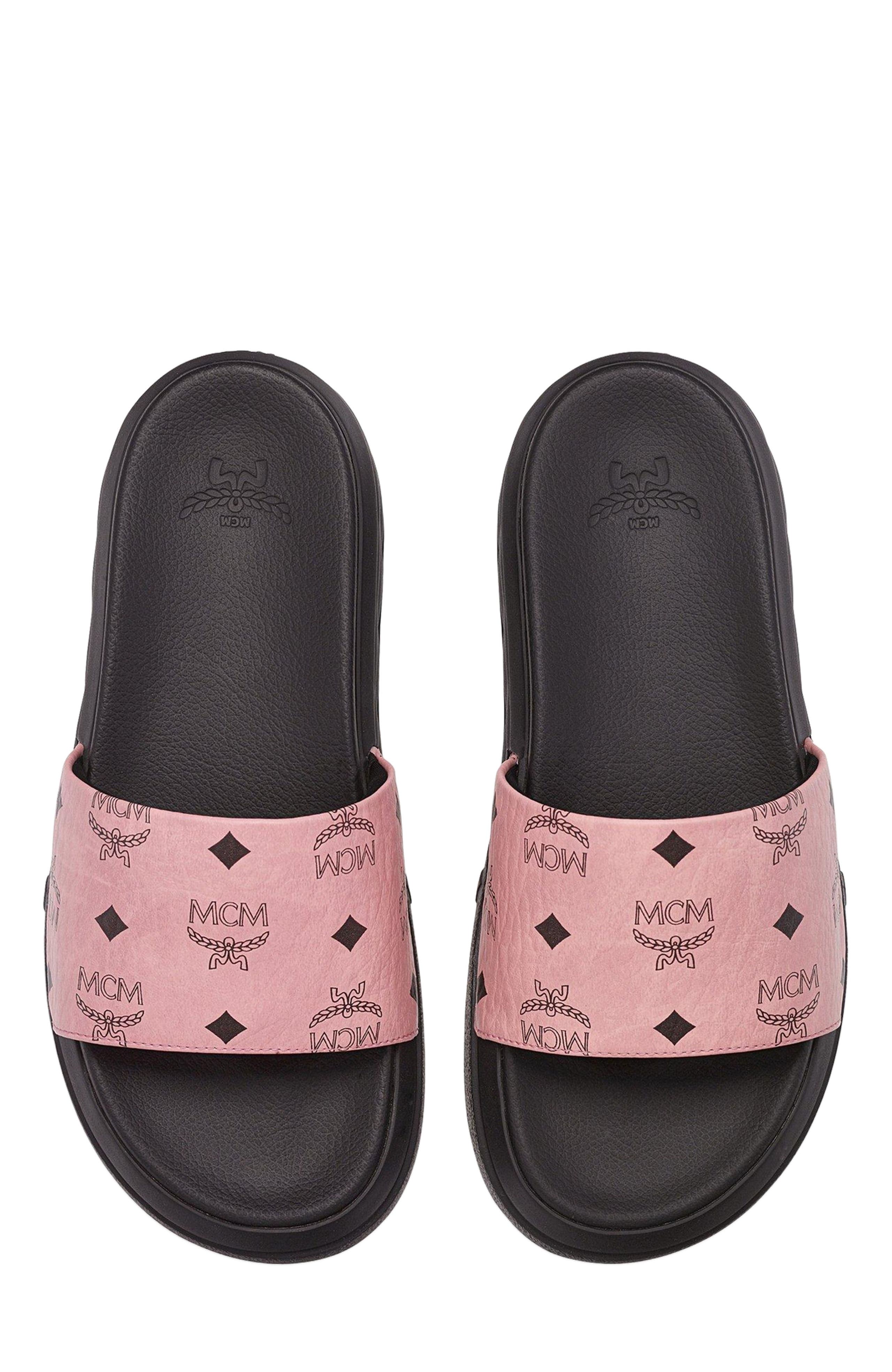 MCM Visetos Black Slides New MCM Men main image 2
