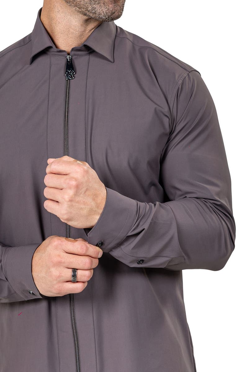 Maceoo Zip Jacket, Alternate, color, Brown